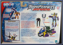 Sideways with Rook and Crosswise from Transformers - Armada - Supercon Assortment manufactured by Hasbro [Back]