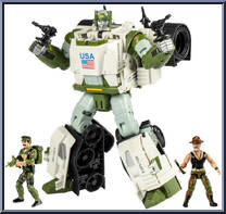 Kup Triple "T" / Leatherneck / Sgt Slaughter from Transformers - Collaborative - G.I. Joe manufactured by Hasbro [Loose]