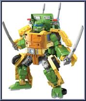 Party Wallop from Transformers - Collaborative - Teenage Mutant Ninja Turtles manufactured by Hasbro [Loose]
