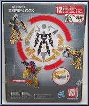 Grimlock from Transformers - Construct-Bots - Scout manufactured by Hasbro [Back]