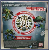 Hound & Wide Load from Transformers - Construct-Bots - Dinobot Warriors manufactured by Hasbro [Back]