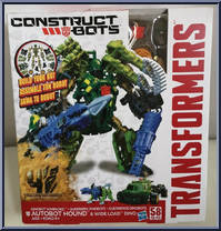Hound & Wide Load from Transformers - Construct-Bots - Dinobot Warriors manufactured by Hasbro [Front]