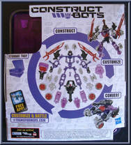 Megatron from Transformers - Construct-Bots - Elite manufactured by Hasbro [Back]