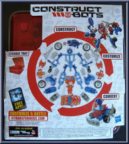 Optimus Prime from Transformers - Construct-Bots - Elite manufactured by Hasbro [Back]
