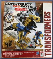 Optimus Prime & Grimlock from Transformers - Construct-Bots - Exclusives manufactured by Hasbro [Front]