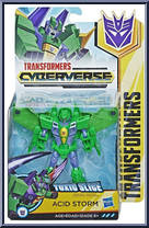 Acid Storm from Transformers - Cyberverse - Warrior Class manufactured by Hasbro [Front]