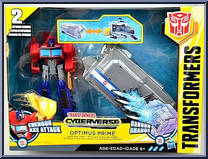 Optimus Prime Battle Base Trailer from Transformers - Cyberverse - Exclusives manufactured by Hasbro [Front]