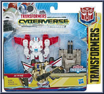 Jetfire / Tank Cannon from Transformers - Cyberverse - Power of the Spark - Battle Class manufactured by Hasbro [Front]