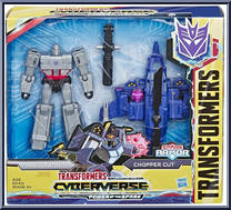 Megatron / Chopper Cut from Transformers - Cyberverse - Power of the Spark - Battle Class manufactured by Hasbro [Front]