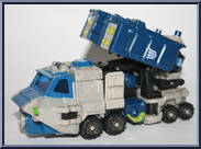 Barricade (Combo D5) from Transformers - Energon - Powerlinx Battles - Deluxe Class manufactured by Hasbro [Loose]
