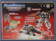 Overcast from Transformers - Energon - Mega Class manufactured by Hasbro [Back]