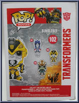 Bumblebee (Cannon) from Transformers - Pop! Vinyl Figures manufactured by Funko [Back]
