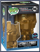 Optimus Prime (Gold) (NFT Release) from Transformers - Pop! Digital manufactured by Funko [Front]