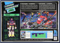 Axer from Transformers - Generation 1 - Series 7 manufactured by Hasbro [Back]