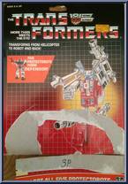 Blades from Transformers - Generation 1 - Series 3 manufactured by Hasbro [Back]