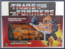Grapple from Transformers - Generation 1 - Series 2 manufactured by Hasbro [Front]