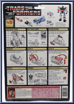 Groove from Transformers - Generation 1 - Series 3 manufactured by Hasbro [Back]