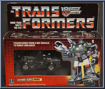 Hound from Transformers - Generation 1 - Series 1 manufactured by Hasbro [Front]