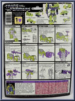 Mixmaster from Transformers - Generation 1 - Series 2 manufactured by Hasbro [Back]
