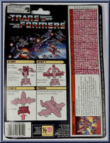Powerglide from Transformers - Generation 1 - Series 2 manufactured by Hasbro [Back]