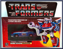Smokescreen from Transformers - Generation 1 - Series 2 manufactured by Hasbro [Front]