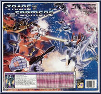 Thundercracker from Transformers - Generation 1 - Series 1 manufactured by Hasbro [Back]