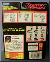 Sideswipe from Transformers - Generation 2 - Go-Bots manufactured by Hasbro [Back]