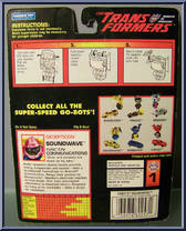 Soundwave from Transformers - Generation 2 - Go-Bots manufactured by Hasbro [Back]