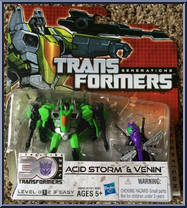Acid Storm & Venin from Transformers - Generations - Thrilling 30 - Legends Class manufactured by Hasbro [Front]