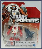 Swerve & Flanker from Transformers - Generations - Thrilling 30 - Legends Class manufactured by Hasbro [Front]