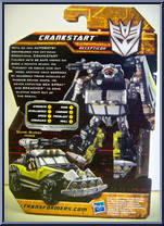 Crankstart from Transformers - Hunt for the Decepticons - Scouts manufactured by Hasbro [Back]