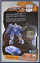 Electrostatic Jolt from Transformers - Hunt for the Decepticons - Deluxe manufactured by Hasbro [Back]