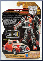 Hubcap from Transformers - Hunt for the Decepticons - Scouts manufactured by Hasbro [Back]
