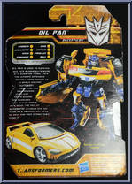 Oil Pan from Transformers - Hunt for the Decepticons - Scouts manufactured by Hasbro [Back]