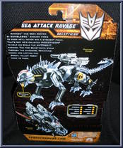 Sea Attack Ravage from Transformers - Hunt for the Decepticons - Deluxe manufactured by Hasbro [Back]