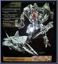 Starscream from Transformers - Hunt for the Decepticons - Leader manufactured by Hasbro [Back]