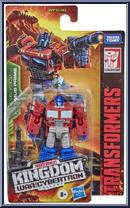 Optimus Prime from Transformers - Kingdom War for Cybertron - Core Class manufactured by Hasbro [Front]