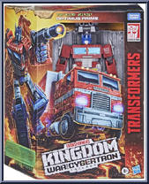 Optimus Prime from Transformers - Kingdom War for Cybertron - Leader Class manufactured by Hasbro [Front]
