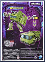 Bulkhead (Prime Universe) from Transformers - Legacy - Voyager Class manufactured by Hasbro [Back]