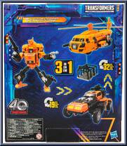 Sandstorm (G1 Triple Changer) from Transformers - Legacy - United - Leader Class manufactured by Hasbro [Back]