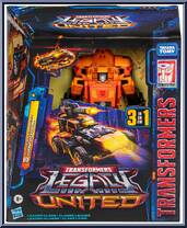 Sandstorm (G1 Triple Changer) from Transformers - Legacy - United - Leader Class manufactured by Hasbro [Front]