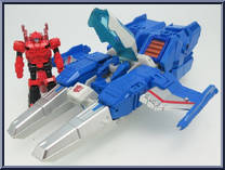Targetmaster Topspin (with Peaceman) from Transformers - Legends - Wave 27 manufactured by Takara [Loose]
