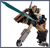 Trainbot Seizan from Transformers - Masterpiece - Headmasters manufactured by Takara [Loose]