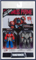 Optimus Prime / Megatron from Transformers - Page Punchers manufactured by McFarlane [Front]