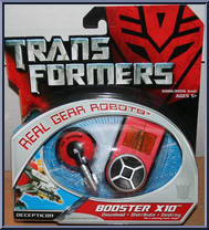 Booster X10 from Transformers - Movie - Real Gear Robots manufactured by Hasbro [Front]