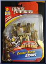 Brawl (Desert Blast) from Transformers - Movie - Fast Action Battlers manufactured by Hasbro [Front]