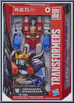 Coronation Starscream from Transformers - R.E.D. - Basic Series manufactured by Hasbro [Front]
