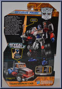 Optimus Prime from Transformers - Reveal the Shield - Legends Class manufactured by Hasbro [Back]