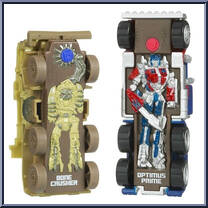 Optimus Prime vs Bonecrusher from Transformers - Revenge of the Fallen - RPM Battle Series manufactured by Hasbro [Loose]