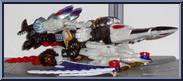Galvatron from Transformers - Robots in Disguise (2001) - Ultra Class manufactured by Hasbro [Galvatron Boat Mode]